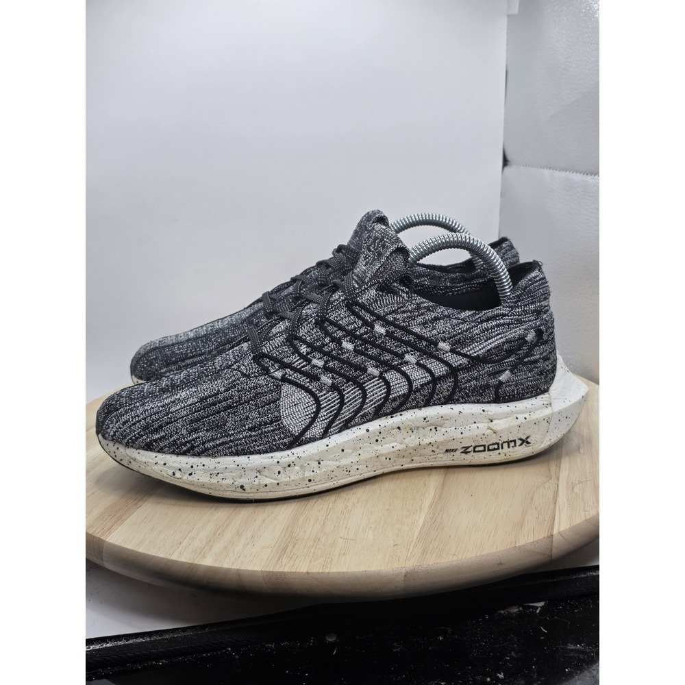 Women SZ 9 -Nike ZoomX Pegasus Turbo Next Nature Flyknit‎ Black White DM3414 005